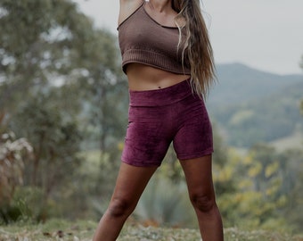 Bamboo Velour Shorts | Stretch Shorts | Yoga Shorts