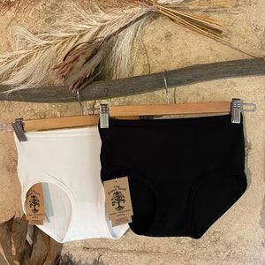 Bamboo Mid-rise Undies, Bamboo Underwear, Eco Lingerie, Handmade Underwear