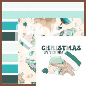 Beach Christmas Seamless Pattern BUNDLE