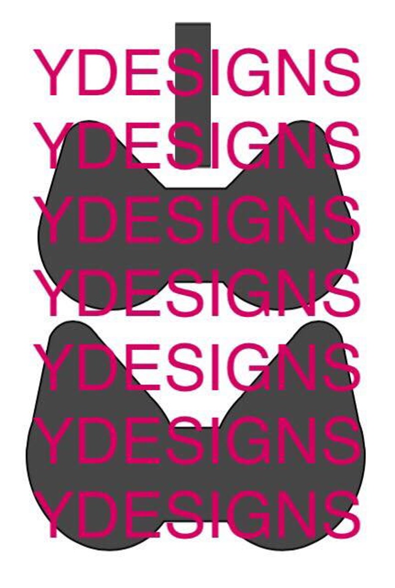 Pinched Bunny Ears Bow Template SVG Bow Template SVG Files ...
