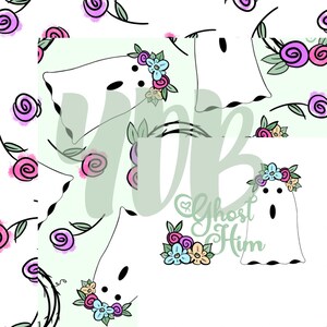 Ghost Him Seamless Pattern BUNDLE