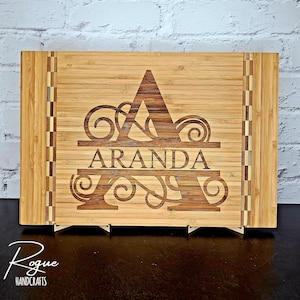 Monogram aangepaste gegraveerde snij-/charcuterie Board-Inwijdingsfeest/makelaar cadeau of heden