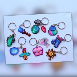 Stardew Valley-prydnader - nyckelring - magnet - tårtdekoration - spelpresent - söt handgjord animekonst - ryggsäcksberlock