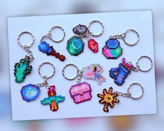 Stardew Valley Trinkets - keyring - magnet - cake topper - gamer gift - cute custom handmade anime art - backpack charm