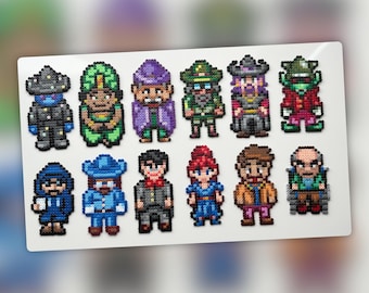 Aldeanos de Stardew Valley - Decoración de pared - Imán - Llavero - Adorno para tarta