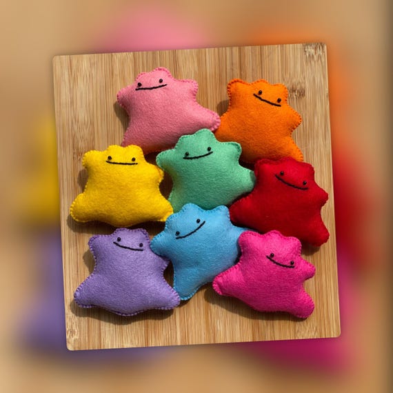 ポケモン - 25年前のメタモン　ミニぬいぐるみ メタモン（ポケモン）手縫いミニぬいぐるみ - かわいいアニメギフト