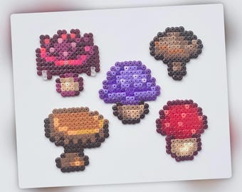 Hongos de Stardew Valley - Decoración de pared - Imán - Llavero - Adorno para tarta