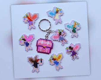 Stardew Valley Fairy Box Trinket | Handmade Hama Bead Keyring | Magnet | Cake Topper | Pixel Art Gamer Gift | Character Charm | Cute Kawaii