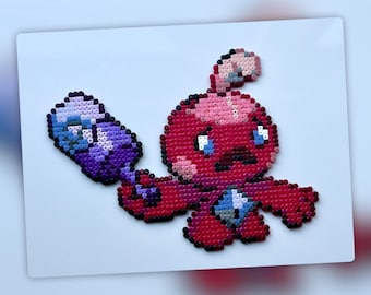 Tinkatink (Pokémon) Mini cuenta Hama - decoración de pared - imán