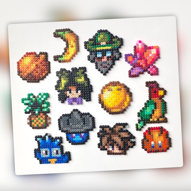Stardew Valley ginger Island Occupants and Items Mini Hama Etsy