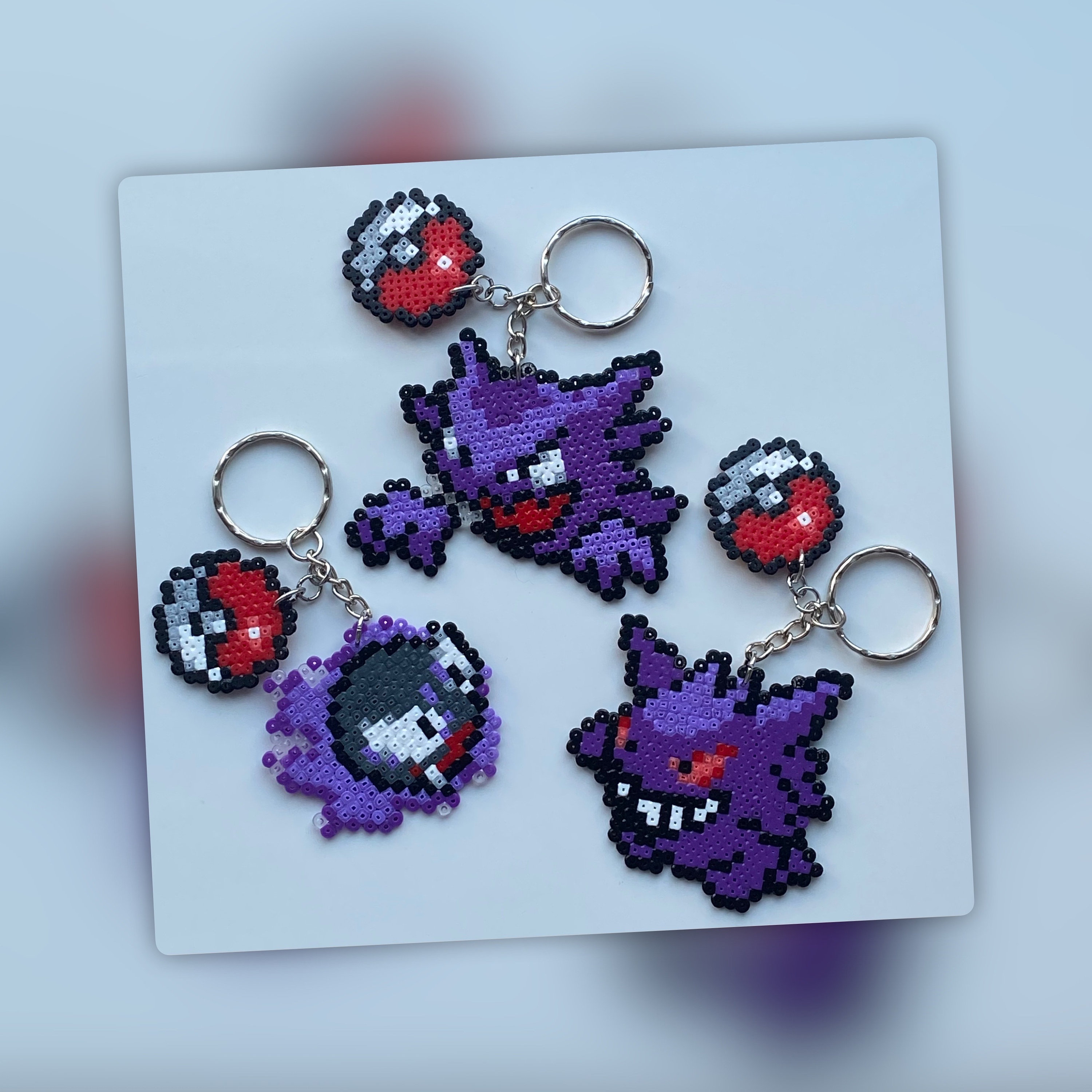 ゴース、ゴースト、ゲンガー（ポケモン）｜手作りハマビーズ