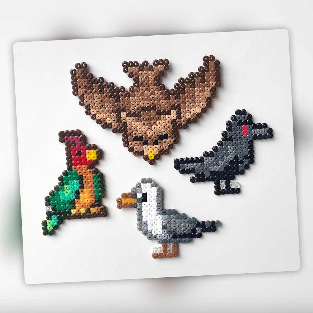 Stardew Valley wild Birds Mini Hama Bead Wall Art Keyring Cake Topper Etsy
