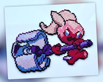 Mini adorno de pared/imán de cuentas Hama de Tinkatuff (Pokémon)
