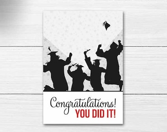 Graduation Cookie Card Class of 2022, Printable Graduation Open House Mini Cookie Cards, High School College Graduation Note Cards