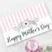 Printable Mother's Day Bag Toppers, Pink Floral Mother's Day Gift Candy ...