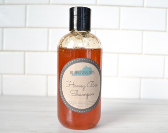 Raw Honey Sulfate Free Shampoo | Nourishing and Hydrating Shampoo for Damaged Hair | Essential Oil Shampoo