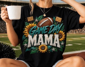 Game Day Mama Football Sunflower Design, Southern Style Sublimation (Digital Download)