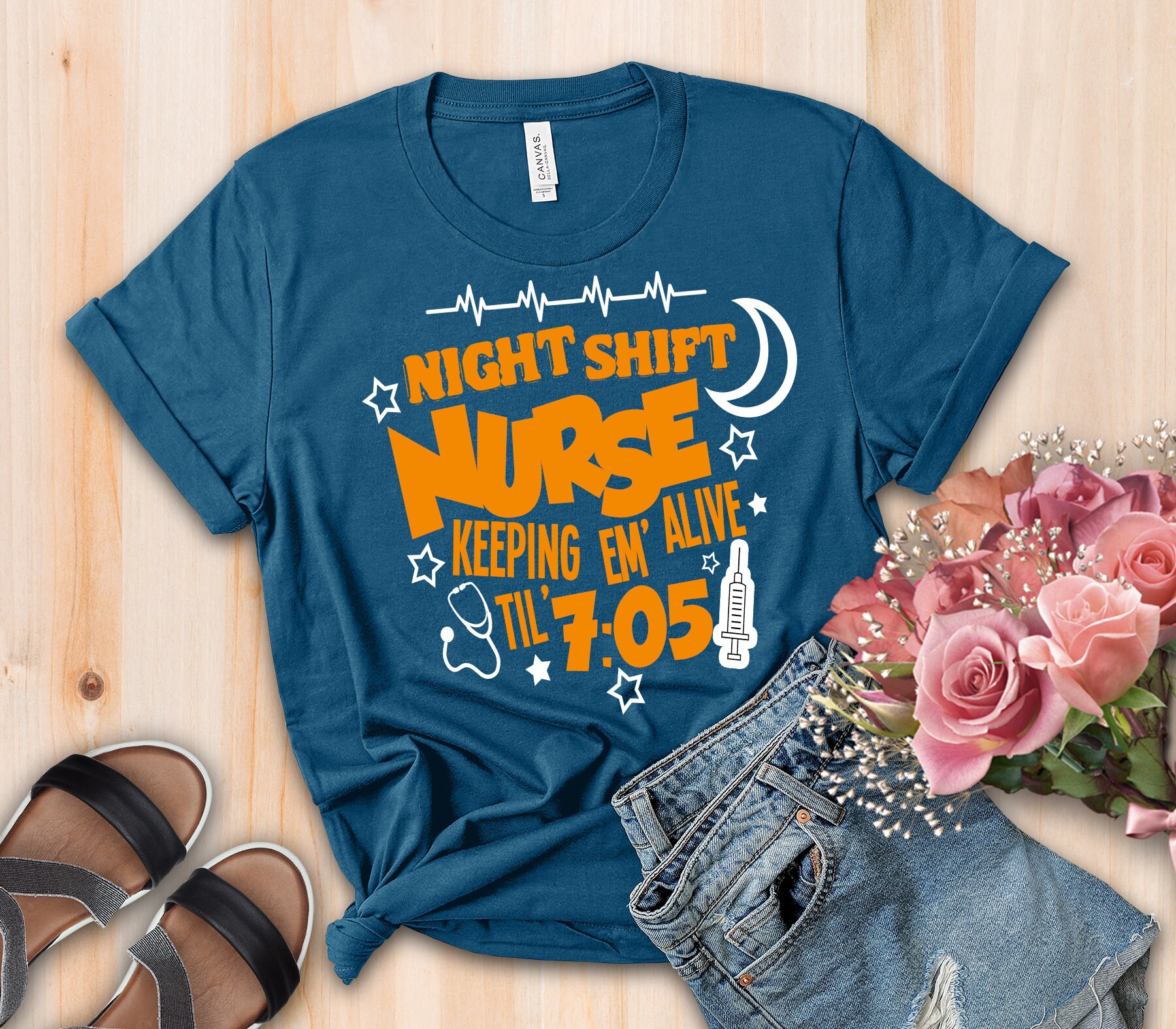 Night Shift Nurse Nurse Shirt Friends Nurse Shirt Nursing Etsy