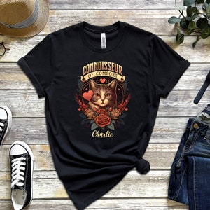 Camiseta personalizada para gato: divertida camiseta retro para mascota, regalo para mamá gata