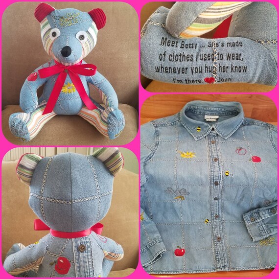 bears made out of shirts