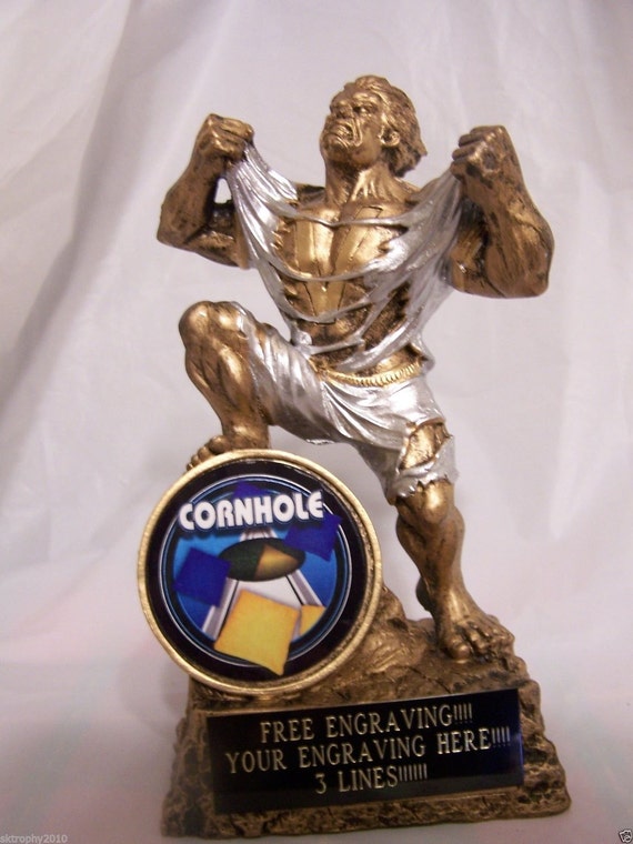 Monster Corn Hole Trophy Corn Hole/bean Bag Toss Trophy FREE Etsy