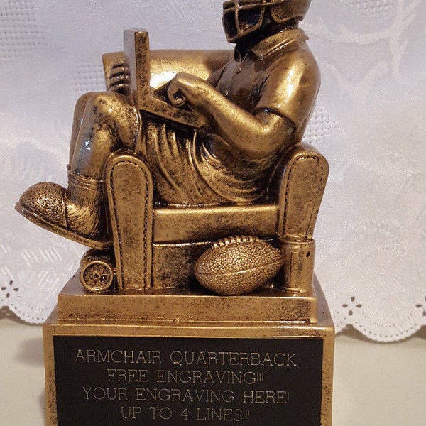 Fantasy Football Armchair Quarterback Trophy/Award Free Engraving!!!