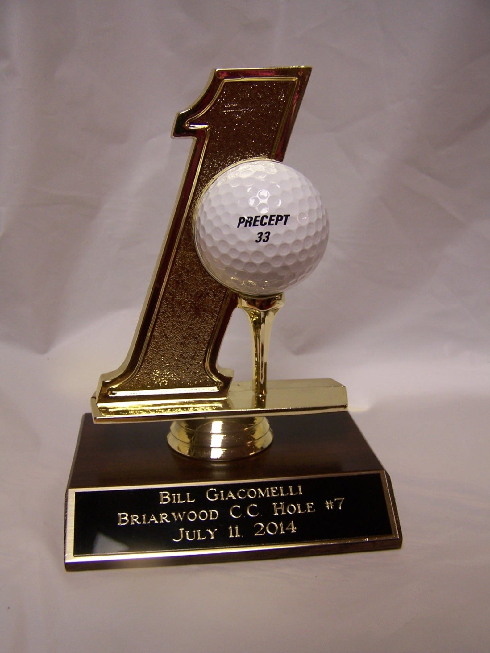 Hole in One Golf Ball Holder Trophyfree ENGRAVING Free Etsy