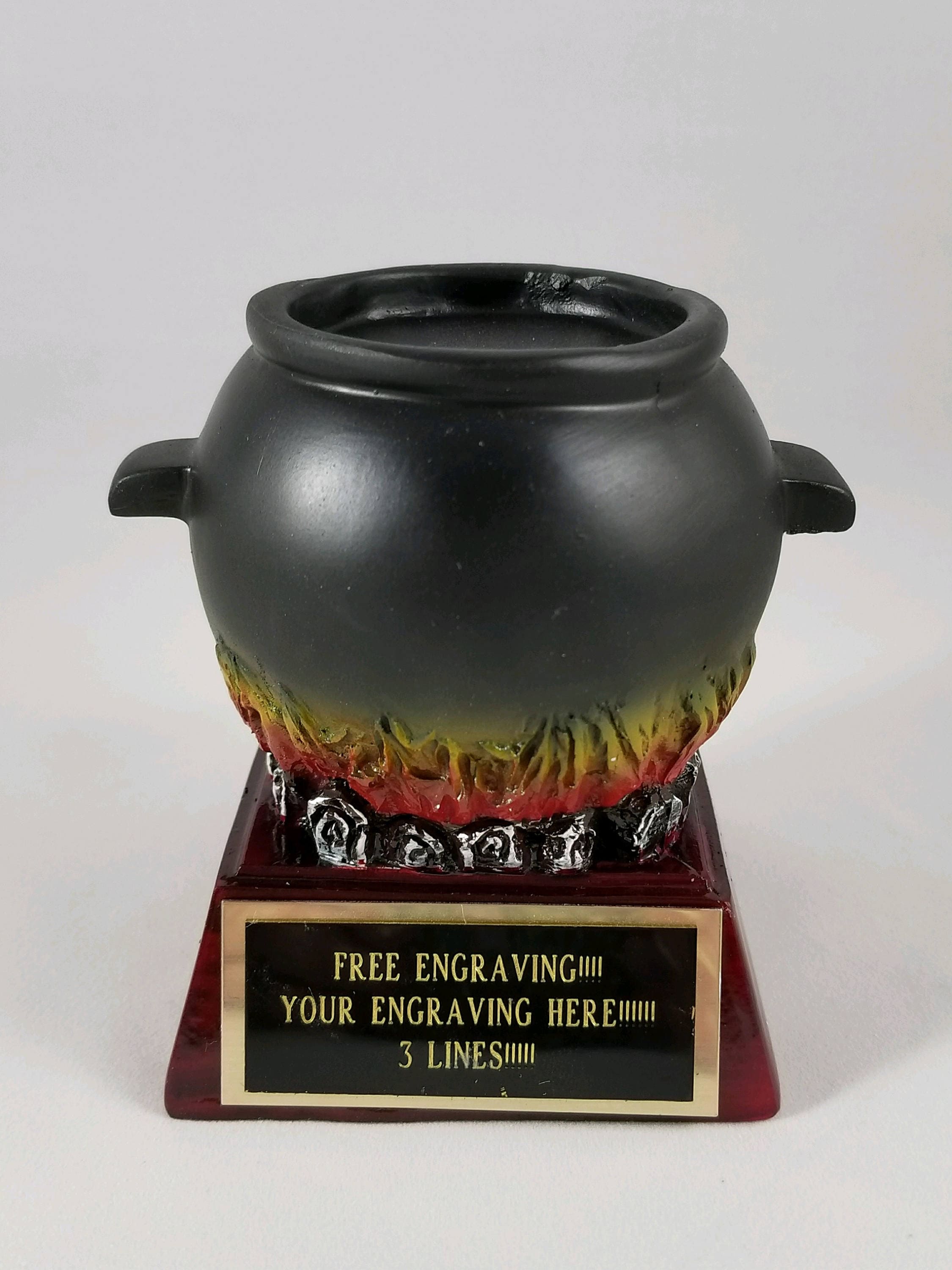 Chili Cookoff Trophy Awardchili Pot Cooking Contest First Etsy