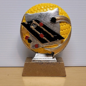 Colored Cornhole Resin Trophy Bean Bag Toss Trophy Award - FREE ENGRAVING