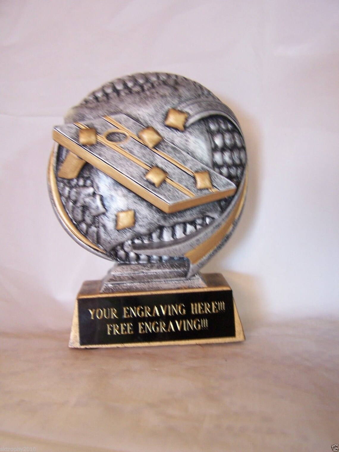 Corn Hole Resin Trophy Bean Bag Toss Trophy Award FREE Etsy