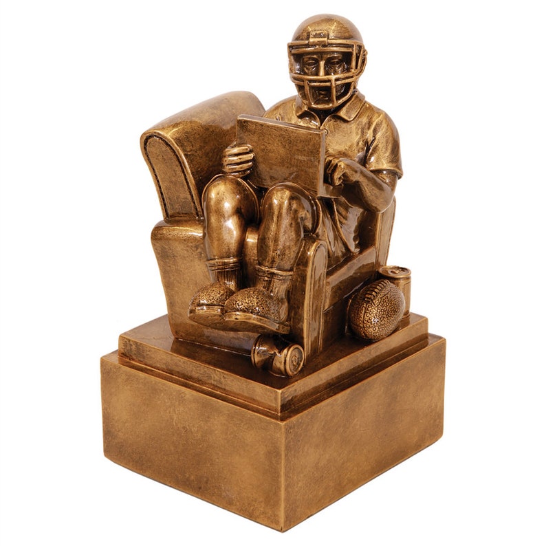 Fantasy Football Armchair Quarterback Trophy/award Free Etsy