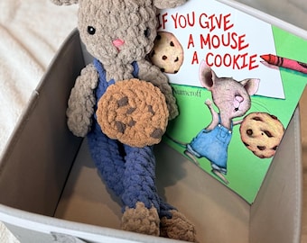 Brie mouse - crochet mouse - if you give a mouse a cookie - fable collection - baby shower gift