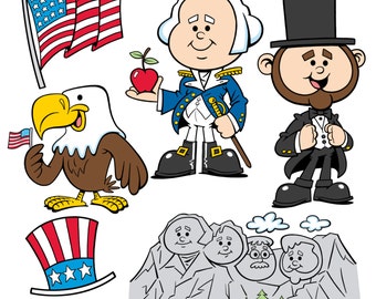 President&#39;s Day:  Our cartoon presidents are perfect for your President&#39;s Day projects!