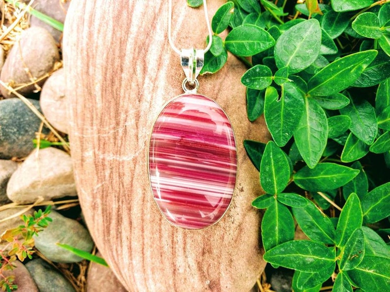Botswana Agate .925 Silver Necklace