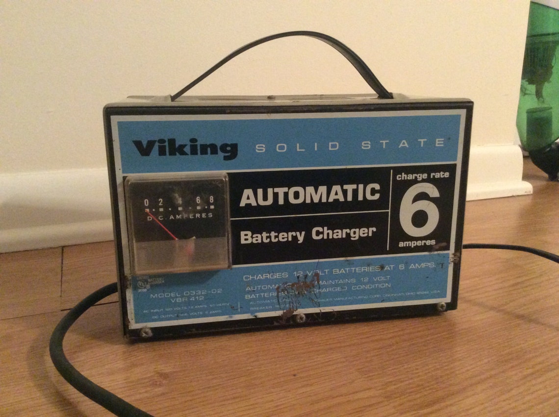 Vintage battery charger Viking solid state automatic 6 amp Etsy