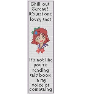 Brooklyn friend cross stitch book mark pattern