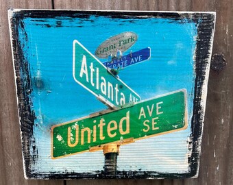 Atlanta United ~5x5” on Wood