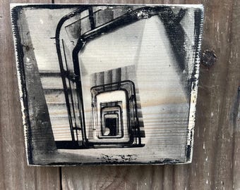 Staircase Atlanta ~5x5” on Wood