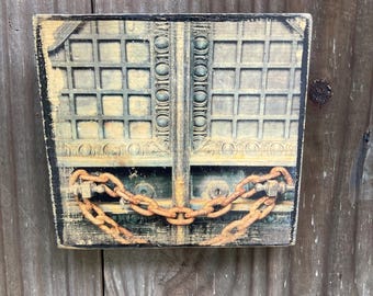 Oakland Cemetery Atlanta ~5x5” on Wood