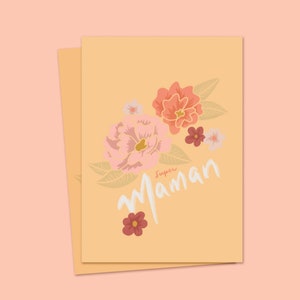Illustration printing art Super maman - 5 x 7 inches