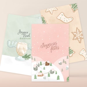 Paquet de 6 cartes de souhaits imprimées - 5 x 7 pouces
