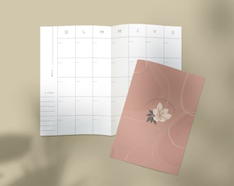 Monthly planner - 12 months - 5.5 x 8.5 inches