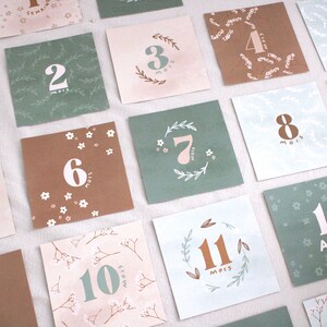 Cartes étapes illustrées bébé 0 - 2 ans