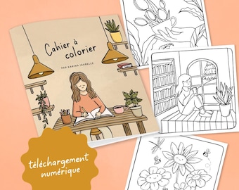 Libro para colorear Descarga digital - Páginas para colorear