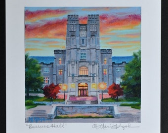 VIRGINIA TECH Print / College Art Print / Virginia Tech Fine Art Print