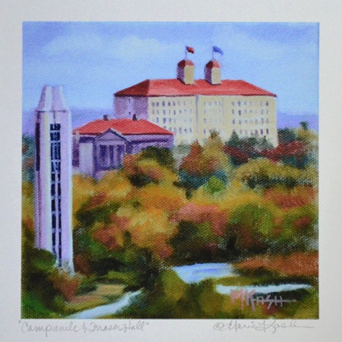 University of Kansas Art Print KU Drawing Graduation Gift - Etsy
