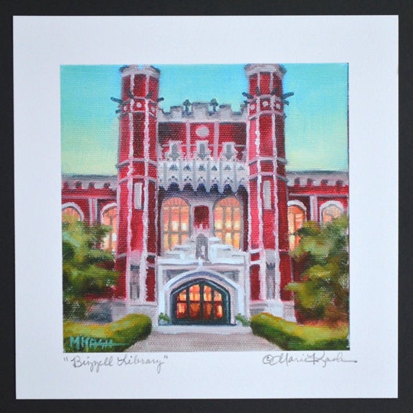 UNIVERSITY of OKLAHOMA Print / College Art Print / OU Fine Art Print