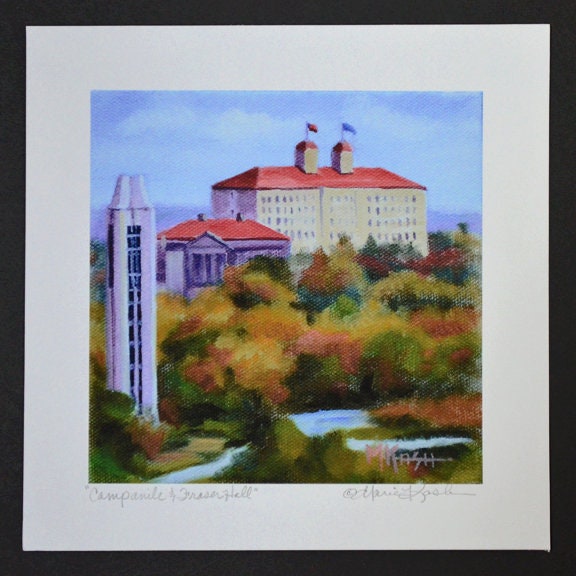 UNIVERSITY of KANSAS Print / College Art Print / KU Fine Art Print - Etsy