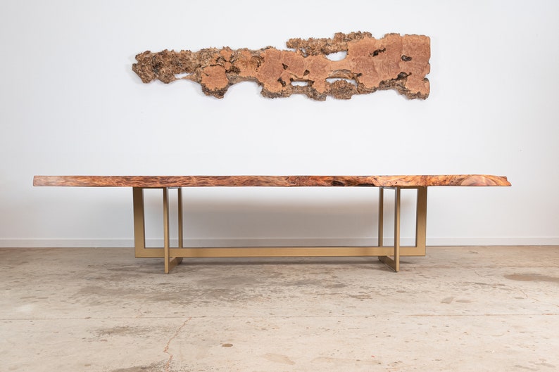 Custom Live Edge Redwood Dining Tables San Diego Etsy