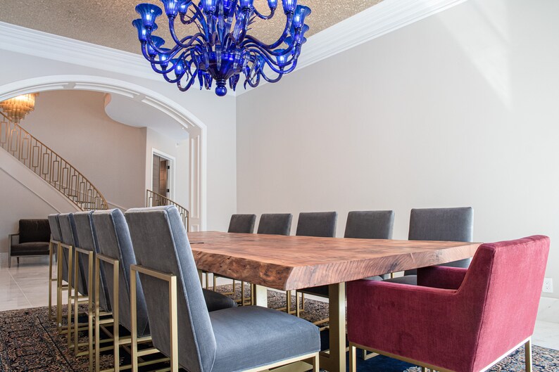Custom Live Edge Redwood Dining Tables San Diego Etsy